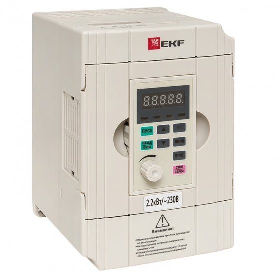 Фотография товара 'EKF VT80-2R2-3B Преобразователь частоты 2,2 кВт 3х400В'