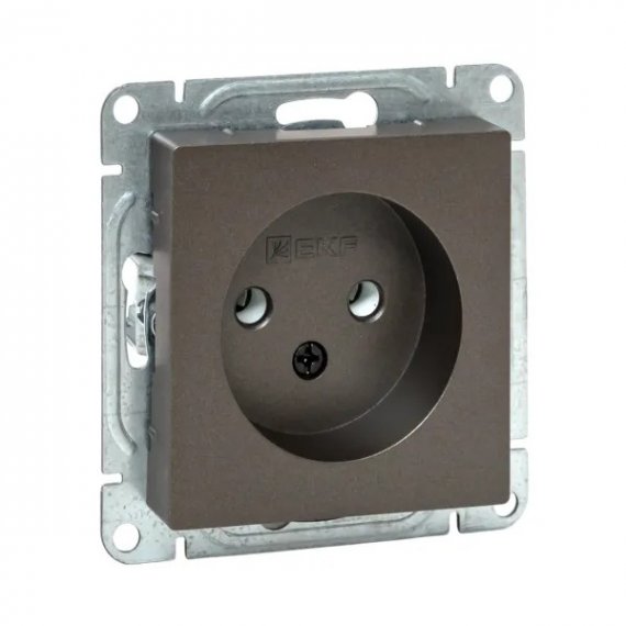 Фотография товара 'EKF UP1-SOM-100 Механизм розетки, 16А, без заземления, без шторок, мокко Эпика'