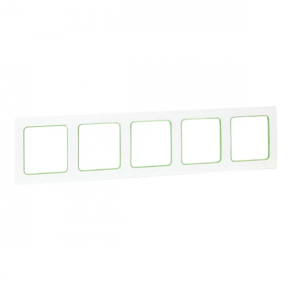 Фотография товара 'EKF EXM-G-306-20 Стокгольм Рамка 5-местная белая'