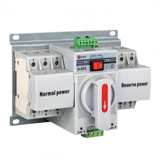 Фотография товара 'EKF ats-mcb-63c-3p-pro Устройство АВР МСB 63А (C) 3Р 400В'
