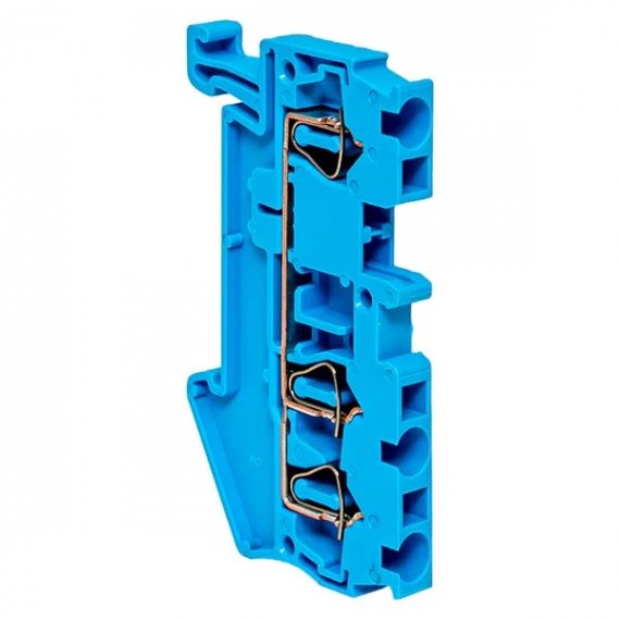 Фотография товара 'EKF plc-jxb-st-2.5-3-blue Клемма пружинная ST 2.5 мм2 3 вывода'