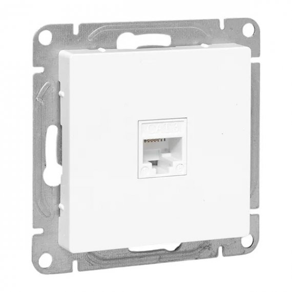 Фотография товара 'EKF UP1-SOW-RJ11 Механизм розетки RJ11, белый Эпика'