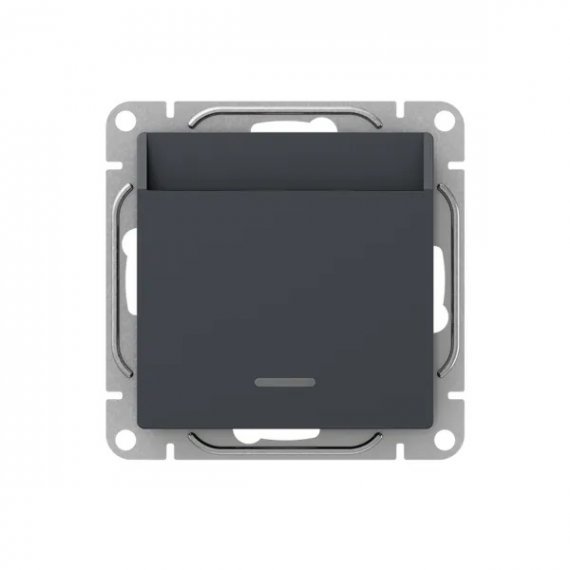 Фотография товара 'EKF UP1-SWG-card Механизм выключателя, карточный, с подсветкой, графит Эпика'