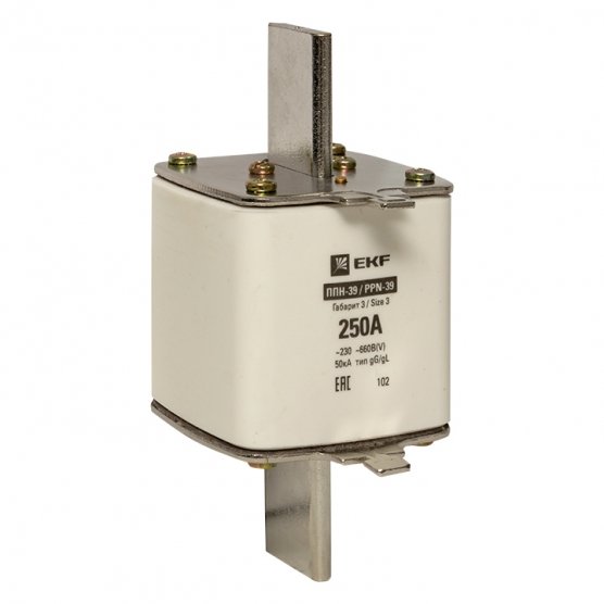 Фотография товара 'EKF fus-39/630/250 Плавкая вставка ППН-39 630/250А габарит 3'