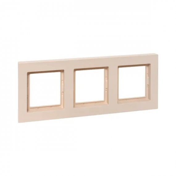 Фотография товара 'EKF UP1-FPI-03-44 3 - местная рамка, IP44, кремовая, пластик Эпика'