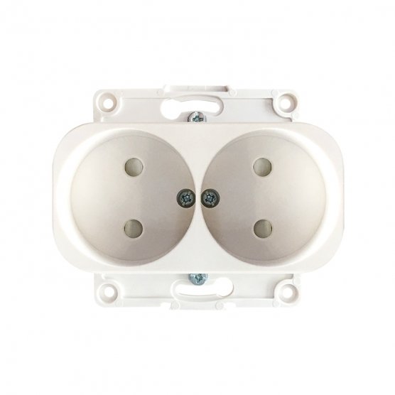 Фотография товара 'EKF EYR10-102-10 Стокгольм Механизм Розетки 2-местной б/з 10А PROxima'