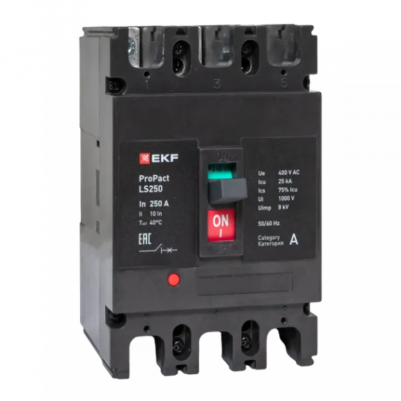 Фотография товара 'EKF mccb-250-25-3-250-ls Автоматический выключатель LS250 25кА 3P 250А'