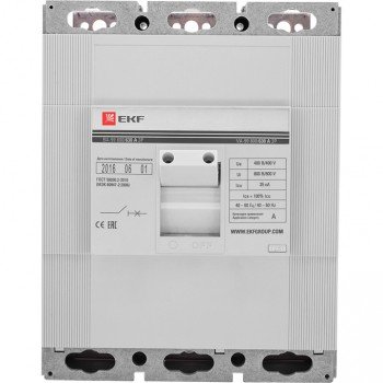 Фотография товара 'EKF Выключатель автоматический ВА-99 800/400А 3P 35кА PROxima mccb99-800-400'