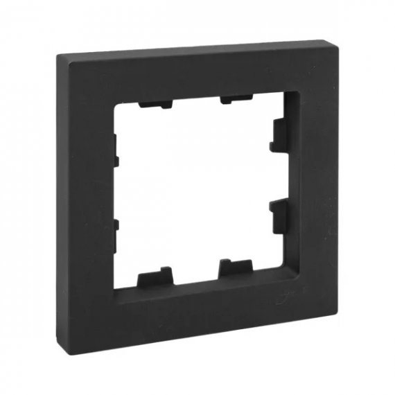 Фотография товара 'EKF UP1-FPB-01 1 - местная рамка, чёрная, пластик Эпика'