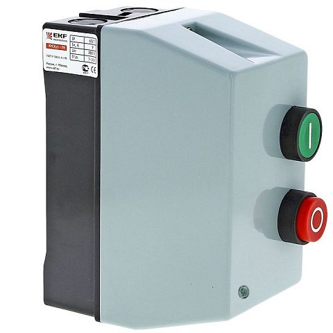 Фотография товара 'EKF Пускатель в корпусе IP65 КМЭ 9А 400В с РТЭ и индикатором PROxima ctrp-r-9-400v-led'