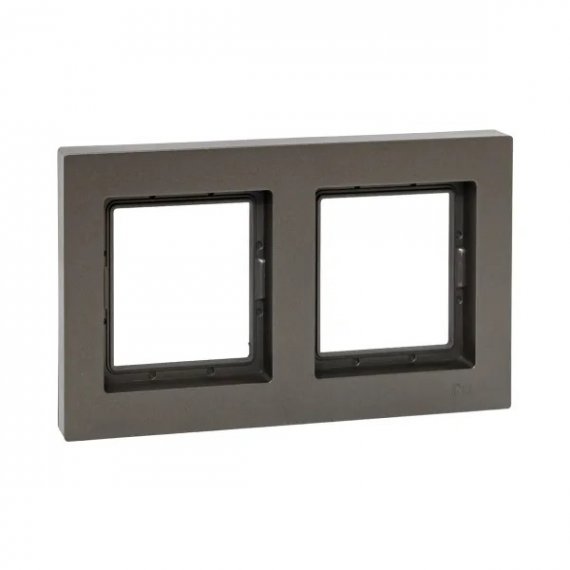 Фотография товара 'EKF UP1-FPM-02-44 2 - местная рамка, IP44, мокко, пластик Эпика'