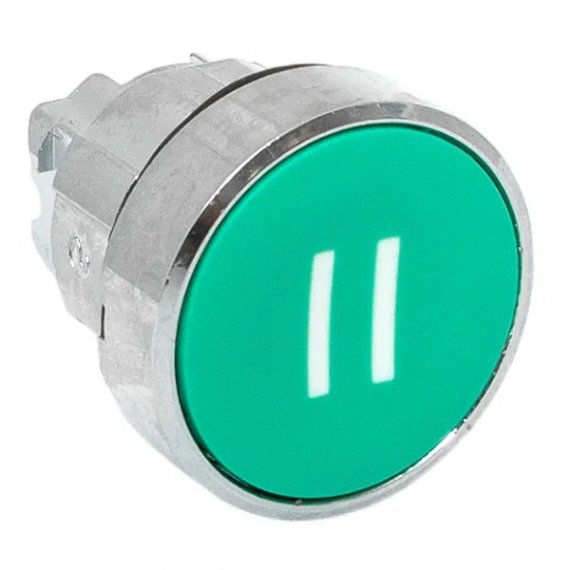 Фотография товара 'EKF XB4BA-3154C-65 Исполнительный механизм кнопки "II" XB4 зеленый плоский возвратный'