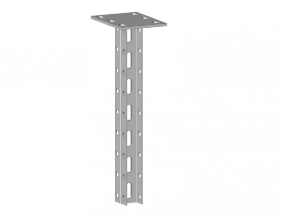 Фотография товара 'EKF kpd3000-HDZ Кронштейн потолочный двойной 3000 мм (2 мм) HDZ'