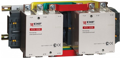 Фотография товара 'EKF Контактор КТЭ реверсивный 225А 230В 2NO PROxima ctr-b-r-225'