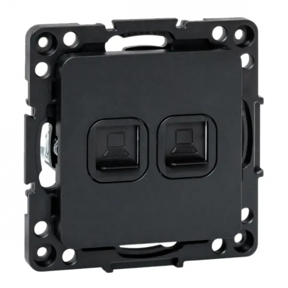 Фотография товара 'EKF EZK02-035-10 Стокгольм Механизм Розетки RJ-45 2-местной'