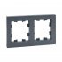 Фотография товара 'EKF UP1-FPG-02 2 - местная рамка, графит, пластик Эпика'
