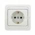 Фотография товара 'EKF Розетка 1-местная с заземлением 16А керамика PROxima EER16-028-10C'
