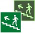 Фотография товара 'EKF an-e-16-f Знак наклейка E16 "Направление к эвакуационному выходу по лестнице вверх"'
