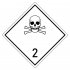 Фотография товара 'EKF an-7-2-2 Знак наклейка опасности 2.2 "Ядовитый газ" (250x250)'