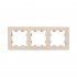 Фотография товара 'EKF UP1-FPI-03 3 - местная рамка, кремовая, пластик Эпика'