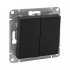 Фотография товара 'EKF UP1-SWB-22 Механизм выключателя, двухклавишный, перекрёстный, чёрный Эпика'