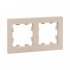 Фотография товара 'EKF UP1-FPI-02 2 - местная рамка, кремовая, пластик Эпика'