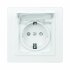 Фотография товара 'EKF Минск Розетка 1-местная СП с/з с крышкой 16А белая ERR16-029-100-44'