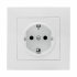 Фотография товара 'EKF Валенсия розетка 1-местная с/з 16А белая с защитными шторками PROxima EWR16-028-10'