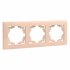 Фотография товара 'EKF Валенсия рамка 3-местная кремовая EWM-G-303-20'