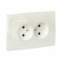 Фотография товара 'EKF Валенсия лицевая панель розетка 2-местной б/з 10А жемчуг ESR10-L-102-50'