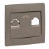 Фотография товара 'EKF Валенсия лицевая панель розетки Phone 1-местная графит EST01-L-034-60'