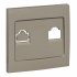 Фотография товара 'EKF Валенсия лицевая панель розетки Phone 1-местная кашемир EST01-L-034-40'
