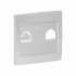 Фотография товара 'EKF Валенсия лицевая панель розетки Phone 1-местная сталь EST01-L-034-30'