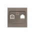 Фотография товара 'EKF Валенсия лицевая панель розетки RJ-45 1-местная графит ESK01-L-035-60'