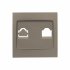 Фотография товара 'EKF Валенсия лицевая панель розетки RJ-45 1-местная кашемир ESK01-L-035-40'