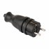Фотография товара 'EKF Вилка прямая каучуковая 230В 2P+PE 16A IP44 PRO RPS-011-16-230-44-r'
