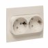 Фотография товара 'EKF EYR16-128-10 Стокгольм Механизм Розетки 2-местной с/з 16А'
