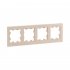 Фотография товара 'EKF UP1-FPI-04 4 - местная рамка, кремовая, пластик Эпика'