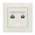 Фотография товара 'EKF EWK02-035-30 Валенсия розетка RJ-45+RJ11 2-местная'