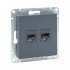 Фотография товара 'EKF UP1-SOG-2RJ45-5 Механизм розетки RJ45 - 2шт, (cat5)'