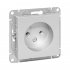 Фотография товара 'EKF UP1-SOA-100 Механизм розетки, 16А, без заземления, без шторок, алюминий Эпика'