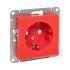 Фотография товара 'EKF UP1-SOR-111 Механизм розетки, 16А, с заземлением, со шторками, красный Эпика'