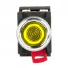 EKF Кнопка ABLFS-22 с подсветкой NO+NC 230В PROxima ablfs-22-y
