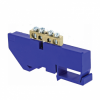 EKF Шина «0» N (6х9мм), 4 отверстия, латунь, изолятор на DIN-рейку PROxima sn0-63-04-d