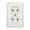 EKF Розетка 2-местная без заземления 10А PROxima EER10-102-10