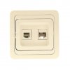 EKF Розетка RJ-45+Phone PROxima EEK00-135-20