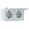 EKF Блок розетка-розетка 16А с крышкой IP44 PROxima EKRR16-050-10-440