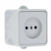 EKF Розетка 1-местная 10А без заземления IP44 EKR10-022-10-44