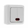 EKF Выключатель 2-клавишный с индикатором 10А ENV10-123-10