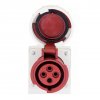 EKF Розетка стационарная наружная 1242 3Р+РЕ 32А 380В IP67 PROxima ps-1242-32-380